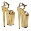 Модель танцевальной обуви показывает Wome Fashion 23CM/9INCHES PU Верхняя платформа Sexy High Heels Sandals Pole 049
