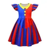 Fille robe girls girls circus cosplay costume robe graphic décontracté pour Noël d'Halloween