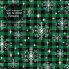 Rideaux de douche Christmas Black Green Plaid Curtain pour Bathroon Personnalisé Bath Druning Set With Iron Hooks Home Decor 60x72in