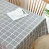 Table Cloth Tablecloth Rectangular Satin Washable Polyester Stain Resistant Cloth-QX30