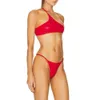 2024 NIEUW ROLLED One Shoulder Bikini sexy zwempak dames split zwempak