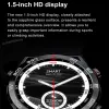 Relógios Smart Watch DT Ultra Mate Men Business NFC Wireless Charging Bt Call Compass 1.5 "HD Screen SmartWatch Sport Tracker