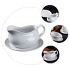 Assiettes sauce pot large contenant de bouche sirop de café blanc lait blanc grande capacité Dispensateur de style Western Style Storage