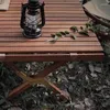 Camp Furniture Camping Table pliante portable Teck combinaison d'épissage créatif haut de gamme Jardin extérieur