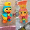 Bath Toys 2023 Cute Duck Baby Shower Bath Toys Children Water Play Spinner with Suction Cup Waterwheel Games for Kid Bathroom 240413