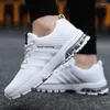 Casual Shoes Men White Sneakers Mens Trainers Air Cushion Leisure Blue Tenis Masculino