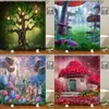 Shower Curtains Fairy Dream Forest Curtain Waterproof Bathroom Polyester Cartoon Fantasy Bath Home Decoration With Hooks