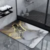 Light Luxury Household Diatomaceous Earth Absorbent and Quick Drying Floor Mat Non Slip Dirt Resistant Carpet at the Entrance of Bathroom Toilet