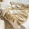 Blankets Winter Insulation Fluffy Blanket Thick Children King Size Bed Luxury Napping Sofa Cover Comfortable Printed Beding