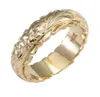 Klassiska eleganta kvinnor mode smycken 14k guld snidad blomma ring jubileumsgåvor brud bröllop förlovning ringer US5119855505