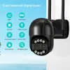 IP Cameras BESDER 8MP 4K PTZ IP Camera 8x Zoom Dual-Lens Human Detect CCTV Camera 4MP Smart Home Outdoor Wifi Surveillance Camera ICSEE APP 24413