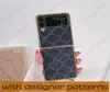Caixa de telefone da moda para Samsung Galaxy Z Flip 3 4 5g Z Fold2 Z flod3 4 Para Huawei P50 Pocket Luxo PU Couro PULHO CHOSTO PROT3959903