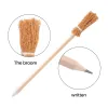 Pensas 40 PCS Bitch Broom Lápices para Halloween Ballpoint Pencils Party Party Favors Witch Broom Prop escritura