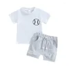 Vêtements Ensembles Baby Boy Boy Boy Boy Boy Butball LETTER LETTRE T-shirt à manches courtes Tops Shorts Set Sports 2pcs Summer Vêtements