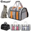 Kattbärare 8 färger andningsbar husdjur bärare ryggsäck oxford tyg väska vikbara katter handväska bär bärbar transport för