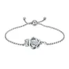 Link Bracelets Rose Flower Urn Bracelet For Ashes Women Cremation Jewelry Adjustable Memorial Keepsake
