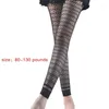 Women Socks Sexy High Waist Fishnet Footless Leggings Flower Pattern Mesh Ankle Tights