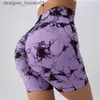 Women's Shorts Womens Shorts Seamless Tie Dye Push Up Yoga Shorts For Women High Waist Summer Fitness Workout Running Cycling Sports Gym Shorts jer 230602 C240413