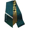Scarves Silk Double-sided Printed Long Scarf Twill Tie Neck Hair At Wrist Or Bag XH21