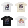 デザイナーメンズ女性TシャツRhude Summer Street Lise Loose High Quality Cottons Print Beach Luxurys Trend Couplet