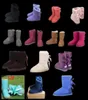 Kids Adulte EU2144 grande taille Low New Lian Snow Boots Arc en cuir épais dans le tube Bottes de neige Chaussures en coton8313483