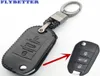 Flybetter oryginalna skóra 3 Button Key Cage Cover for Peugeot 50850082083083008 dla Citroen Seganew Elyseec4C5 L3839378981