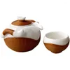 Ensembles de voiles de thé Jade Porcelain Tea set