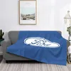 Blankets Motors White Logo Fan Art Creative Design Comfortable Warm Flannel Blanket Symbol F150 Muscle Car Cars Fiesta Fast