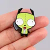 Brooches Cute Alien With Knife Enamel Pins Cartoon Killer For Women Lapel Backpack Clothes Badge Jewelry Halloween Gift