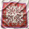 Fashion Women Designer Silk Scarf Luxury Shawl Small Squares High Quality Turbans Head scarfs square Bandeaus Headband Unlocked Square 90cm M78835 red