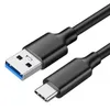 USB3.2 10 Gbps kabel USB A till USB C 3.2 Gen2 Dataöverföringsladdning Kabel SSD Dålig kabel 3A 60W Snabbladdning 3.0 laddningskabel