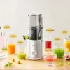 Juicers Large Caliber Slow Juicer Fruit Vegetable Screw Cold Press Extractor Automatic Squeezer Citrus Juicer Portable Blender 220V