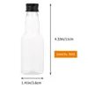 Storage Bottles 50ml Aluminum Cap Condiment Small Liquids Travel Drinking Sub Juice Caps