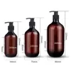 Dispensador de sabão líquido 3pcs 300ml/500ml/750ml Bomba de garrafa de garrafa de shampoo de banheiro vazio Pressione Sub