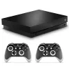 Aufkleber weiße schwarze Metall gebürstete Haut Aufkleber Aufkleber für Microsoft Xbox One X -Konsole und Controller Hautaufkleber für Xbox One X Vinyl