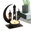 Ljushållare Moon Star Stand Iron Tealight för middag bröllop matbord dekorer bordsskiva