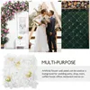 Dekorativa blommor väggpanel Simulering Flower Party Floral Backdrop Artificial Rose Wedding White Decoration