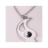 Collane a ciondolo yin yang collana black bianco coppia sorella amici amicizia gioielli unici regali personalizzati drop consegna pendan dhlfa