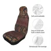 Car Seat Covers Bohemian Boho Ornate Accent Universal Cover Off-Road Suitable For All Kinds Models Front Rear Fabric Protector