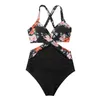 Onkeeces 2024 Sexy Push Up One Piece Swimsuit Swimsite Женщины-купальники отталкивает монокини для купания пляжная одежда для плавательной костюмы женщин