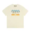 Brand new Mens Designer T-shi short sleeves high street loose Summer Alphabet print T-shir breathable Mushroom printing Cartoon T-sh