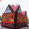 Free Ship Outdoor Activities red 10mLx6mWx5mH (33x20x16.5ft) portable inflatable irish pub tent carnival party rental lawn ebent tent with blower for sale