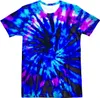 UNISSEX Retro Tie Dye Camise para homens Mulheres 70s 80s Hippies Senior Tiedye Tee Tshirt 3D Roupas vintage 240402