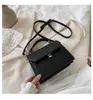 Bag SWDF Stone Patent White Crossbody Bags for Women 2024 Small Handbag Pu Leather Hand Ladies Designer Evening