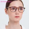 Gafas de sol DOHOHDO 2024 Men tendencias Luz azul Bloqueo Gafas Rectangular TR90 Anti -Ray Sevasses Transparentes Femenadas UV400 UV400