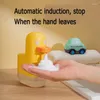 Dispensador de jabón líquido Sensor automático Touchless Linda espuma de pato Cargo USB Smart Hand desinfectante para niños Uso