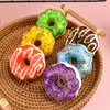 Decorative Flowers 1pc/lot Simulation Flower Donut Toy Fake Cake Bread Dessert Food Pendant Decoration Props Party Event El Home Ornaments