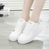 Buty zwykłe platforma Platforma Kobiety biała kobieta Kobieta w klinie pięcie but dama 2024HJM