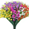 Dekorative Blumen 1PC künstlich gefälschte 5 Farben Out