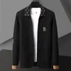 2024 Luxury Mens Prillers Designer Sweater Cardigan Pocane Pocket à manches longues ShirtsCouple Sweater Mingle Black Khaki M-4xl
